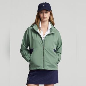 RLX Ralph Lauren Golf Packable Water-Repellent Hooded Jacket M Green RETAIL $268
